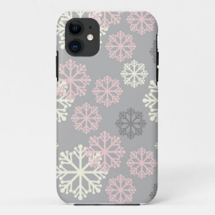 Funda Para iPhone 11 Caso rosado lindo del iPhone 5 del invierno del