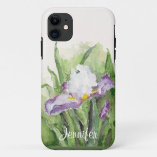 Funda Para iPhone 11 Caso suave del iPhone 5 del iris de la acuarela