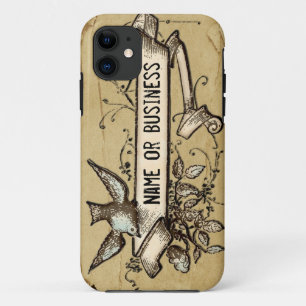 Funda Para iPhone 11 Caso sucio del iphone 5 de la voluta del pájaro