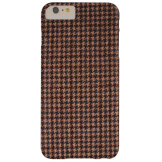 Funda Barely There Para Phone 6 Plus Caso: Tela de tweed marrón