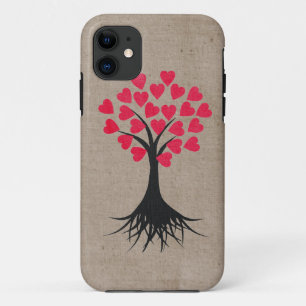Funda Para iPhone 11 Caso temático del iPhone 5 del árbol del corazón