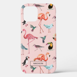 Funda Para iPhone 12 Caso tropical del verano el   Iphone del flamenco