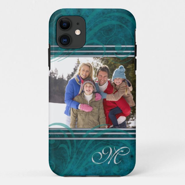 Funda De Case-Mate Para iPhone Caso verde azulado sensacional de Iphone cinco de (Reverso)