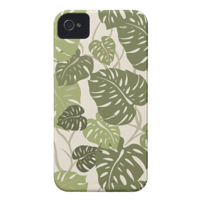 Funda De Case-Mate Para iPhone Casos Cliff Hanger Hawaiian Leaf iPhone 4 (Atrás)