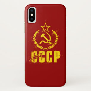 Funda Para iPhone X Casos comunistas del iPhone X de la bandera del