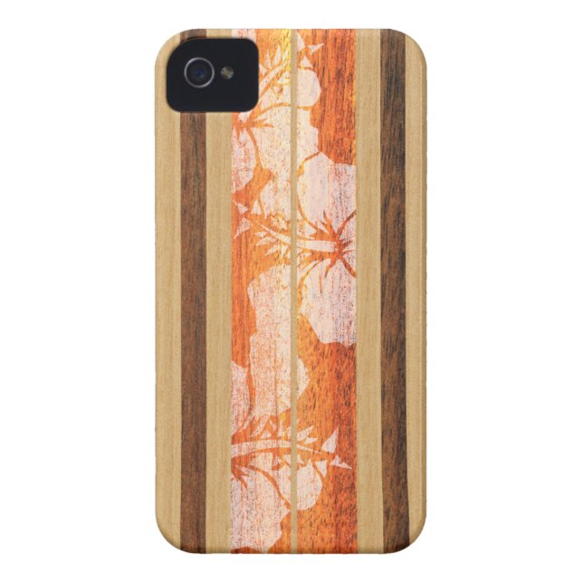 Funda De Case-Mate Para iPhone Casos de Haleiwa Surfboard Hawaiian iPhone 4 (Atrás)