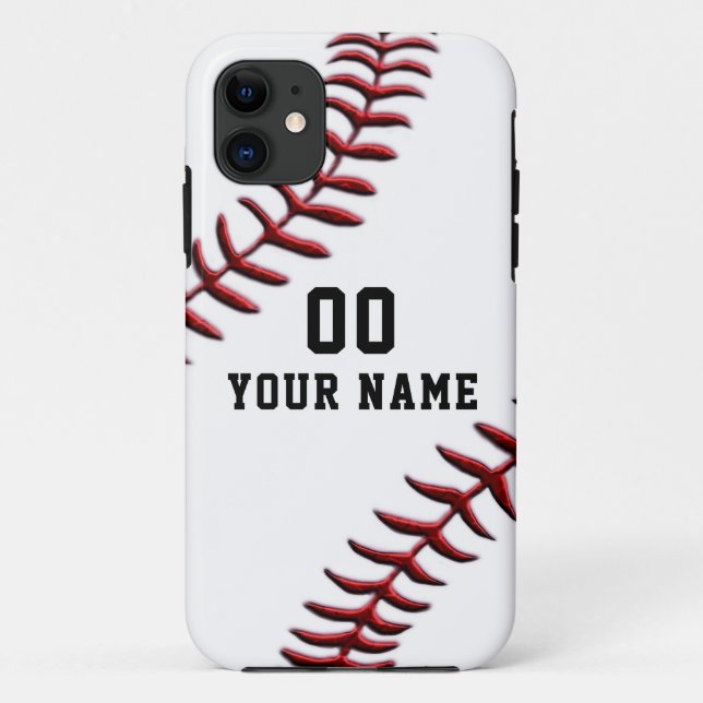 Funda De Case-Mate Para iPhone Casos de iPhone de béisbol personalizado de Guay n (Reverso)
