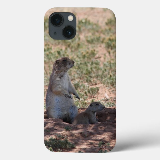 Funda De Case-Mate Para iPhone Casos de iPhone de la familia Prairie Dog (Reverso)
