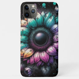 Funda Para iPhone 11 Pro Max Casos de iPhone de Rainbow Sunflowers
