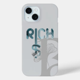 Funda Para iPhone 15 Casos de iPhone RICH Tendencia Resumen Océano Azul