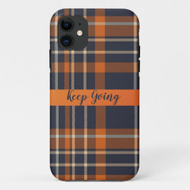 Funda Para iPhone 11 Casos de iPhone textiles abstractos naranjas