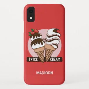 Funda Para iPhone XR Casos de teléfono a color y nombre personalizados