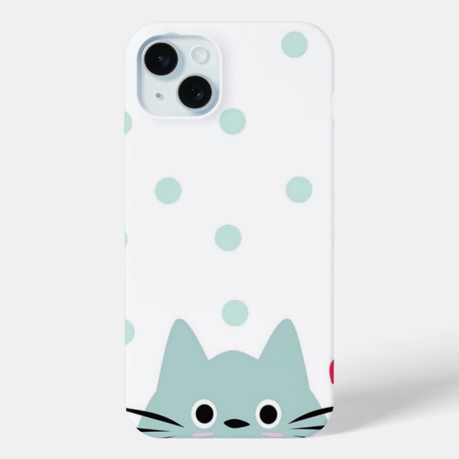 Funda De Case-Mate Para iPhone Casos de teléfono de Cat personalizados con el nom (Reverso )