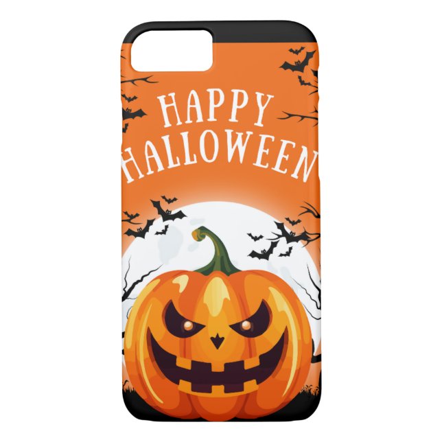 Funda De Case-Mate Para iPhone Casos de teléfono de Halloween personalizados de l (Reverso)