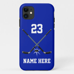 Funda Para iPhone 11 Casos de teléfono de jugador de hockey sobre hiel