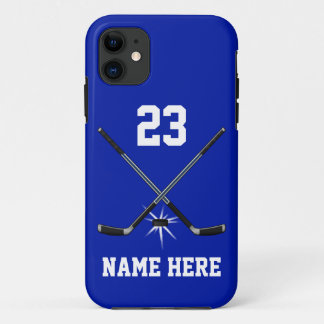 Funda Para iPhone 11 Casos de teléfono de jugador de hockey sobre hielo