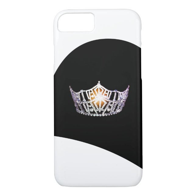 Funda De Case-Mate Para iPhone Casos de teléfono de Miss América Silver Crown (Reverso)
