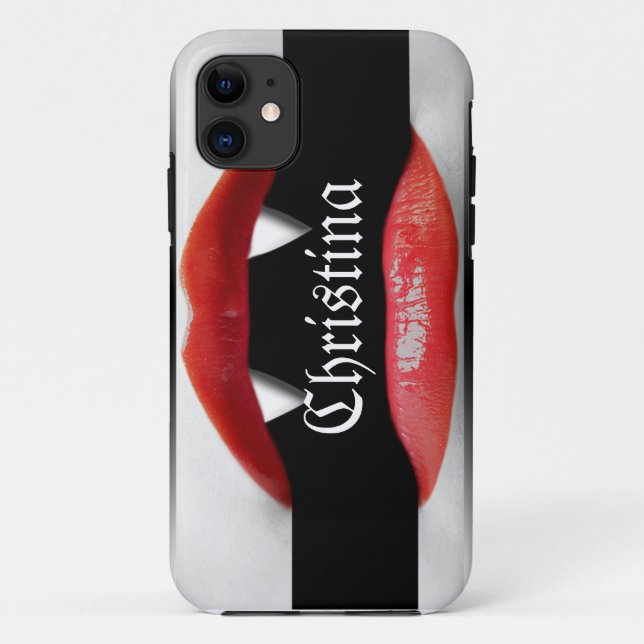 Funda De Case-Mate Para iPhone Casos de teléfono de vampiros de Halloween (Reverso)