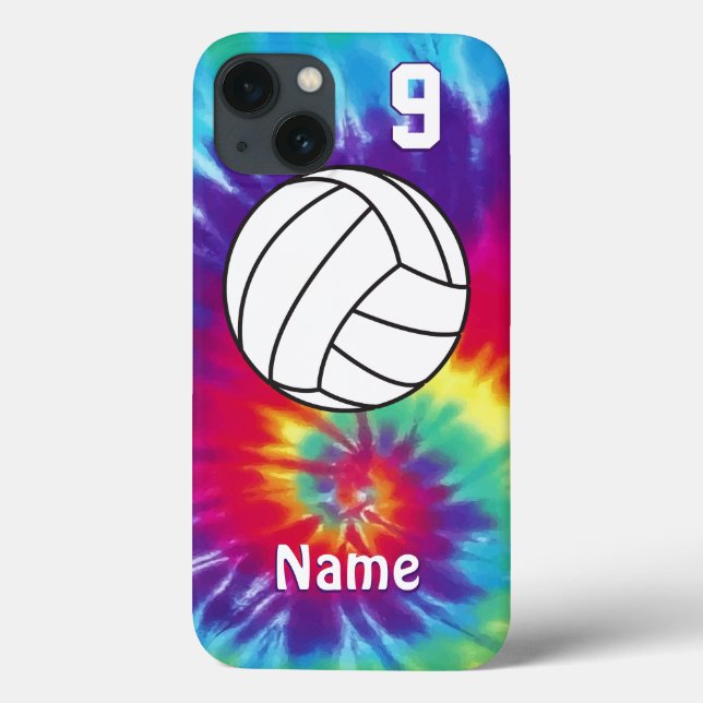 Funda De Case-Mate Para iPhone Casos de teléfono de voleibol de tinta personaliza (Reverso)