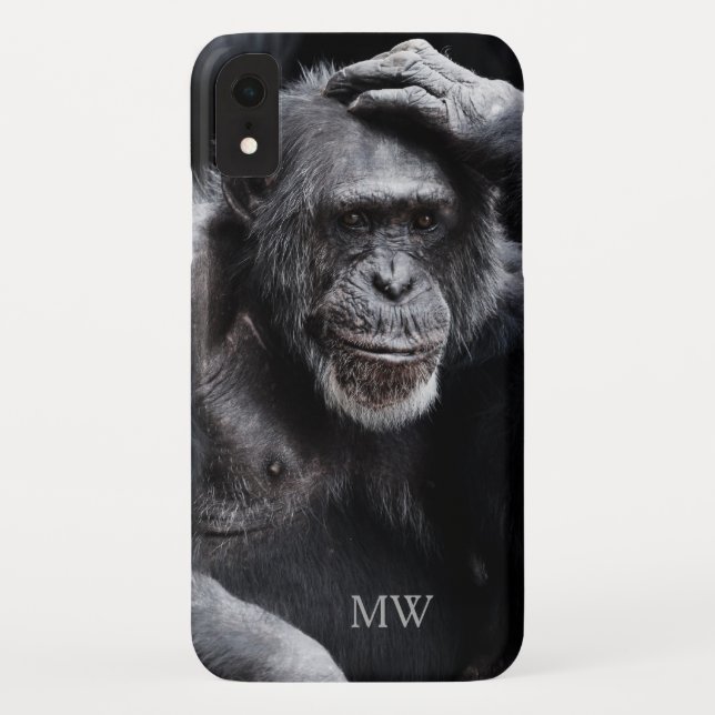 Funda De Case-Mate Para iPhone Casos de teléfono monograma del personalizado Chim (Reverso)