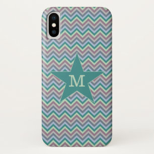 Funda Para iPhone X Casos de teléfono monograma del personalizado del 