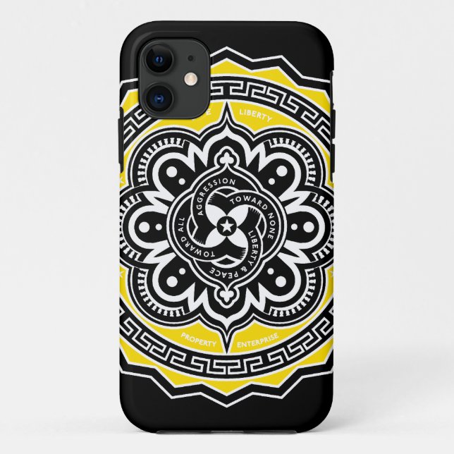 Funda De Case-Mate Para iPhone Casos del iPhone de Voluntaryist (Reverso)