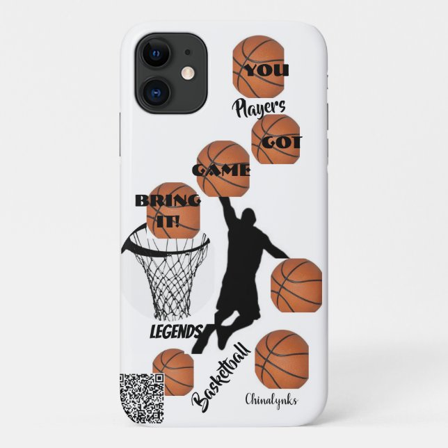 Funda De Case-Mate Para iPhone Casos IPhone de baloncesto (Reverso)