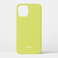 Casos minimalistas de teléfono monogramados