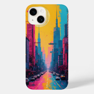 Funda Para iPhone 14 De Case-Mate Casos para iPhone (paisaje urbano vibrante)
