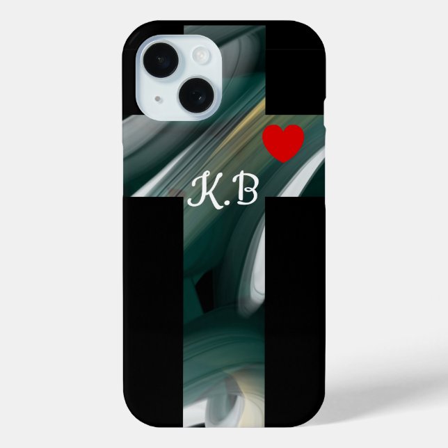 Funda De Case-Mate Para iPhone Casos personales de iPhone Tendencia Resumen Verde (Reverso )