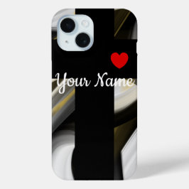 Funda Para iPhone 15 Casos personales de iPhone Trend Resumen Blanco ne