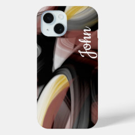 Funda Para iPhone 15 Casos personales de iPhone Trend Resumen de Polvo 