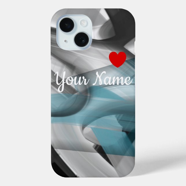 Funda De Case-Mate Para iPhone Casos personales de iPhone Trend Resumen Océano Az (Reverso )