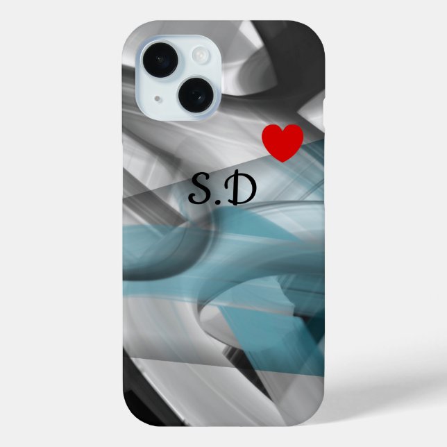 Funda De Case-Mate Para iPhone Casos personales de iPhone Trend Resumen Océano Az (Reverso )