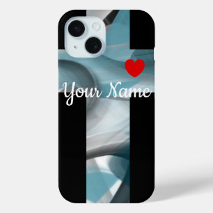 Funda Para iPhone 15 Casos personales de iPhone Trend Resumen Océano Az