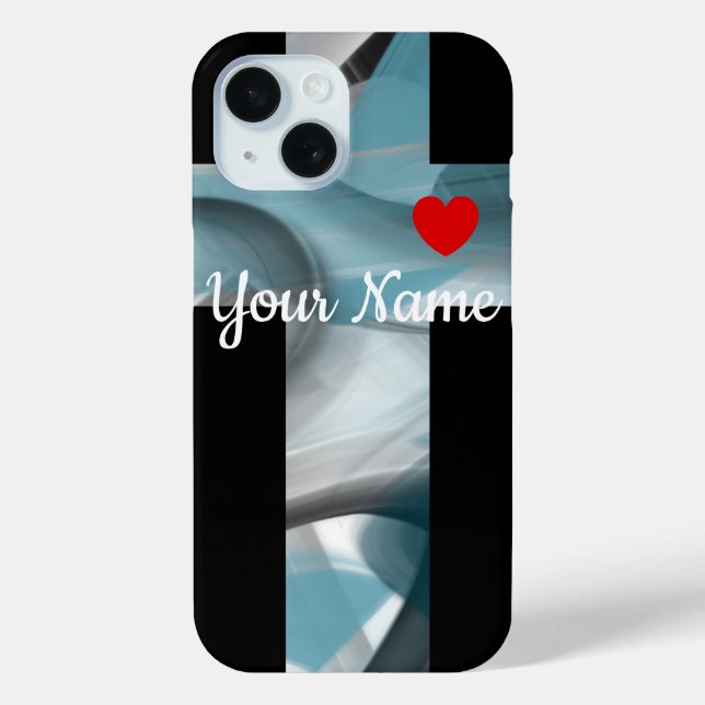 Funda De Case-Mate Para iPhone Casos personales de iPhone Trend Resumen Océano Az (Reverso )