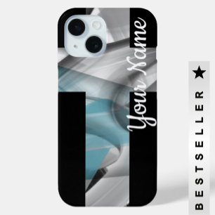 Funda Para iPhone 15 Casos personales de iPhone Trend Resumen Océano Az
