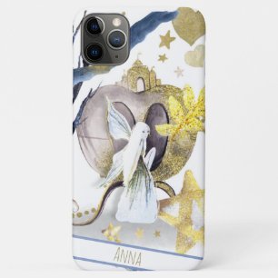 Funda Para iPhone 11 Pro Max *~* Castillo de corazón de las estrellas de luna d