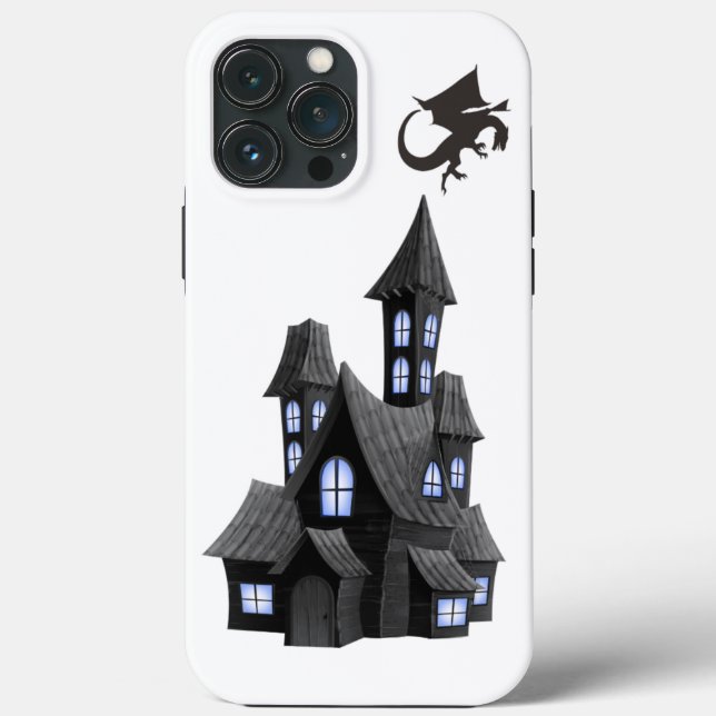 Funda De Case-Mate Para iPhone Castillo de Dragon (Reverso )