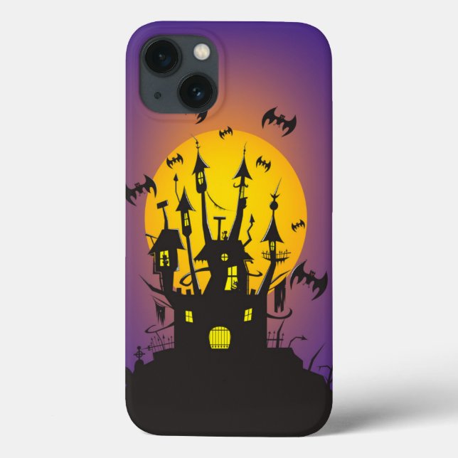 Funda De Case-Mate Para iPhone Castillo de fiesta de Halloween (Reverso)