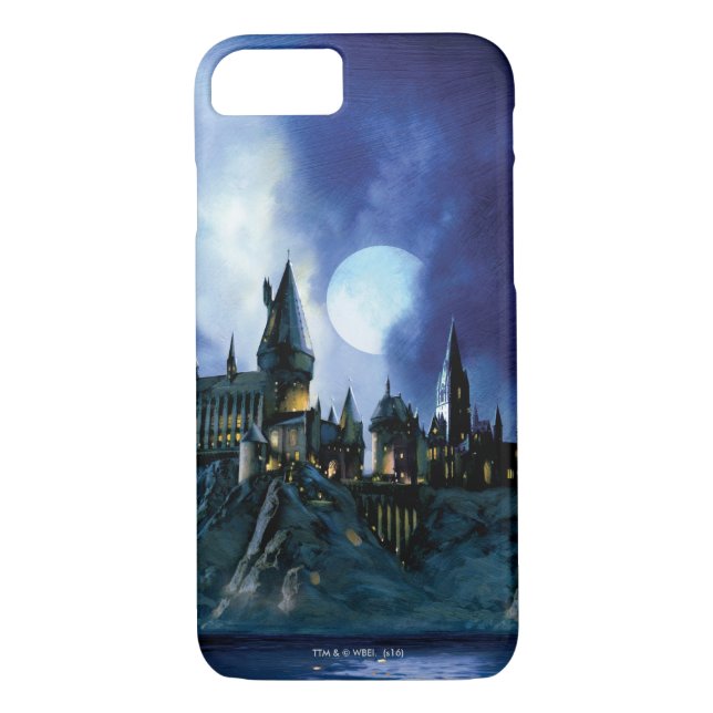 Funda De Case-Mate Para iPhone Castillo de Harry Potter| Hogwares de noche (Reverso)