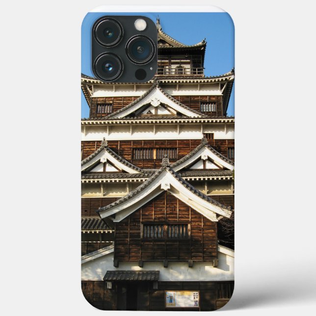 Funda De Case-Mate Para iPhone Castillo de Hiroshima 広 島 城, Hiroshima, Japón (Reverso )