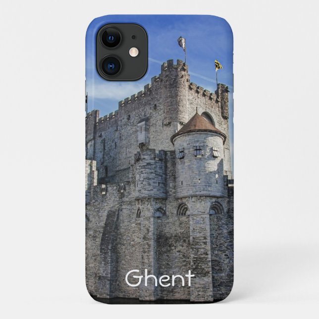 Funda De Case-Mate Para iPhone Castillo de los Condes en Gante. (Reverso)