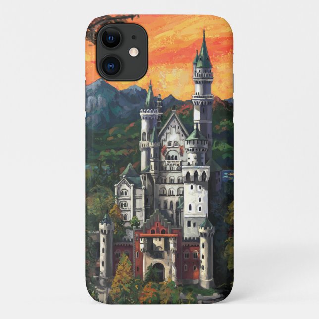Funda De Case-Mate Para iPhone Castillo Schloss Neuschwanstein Funda-Mate iPhone  (Reverso)