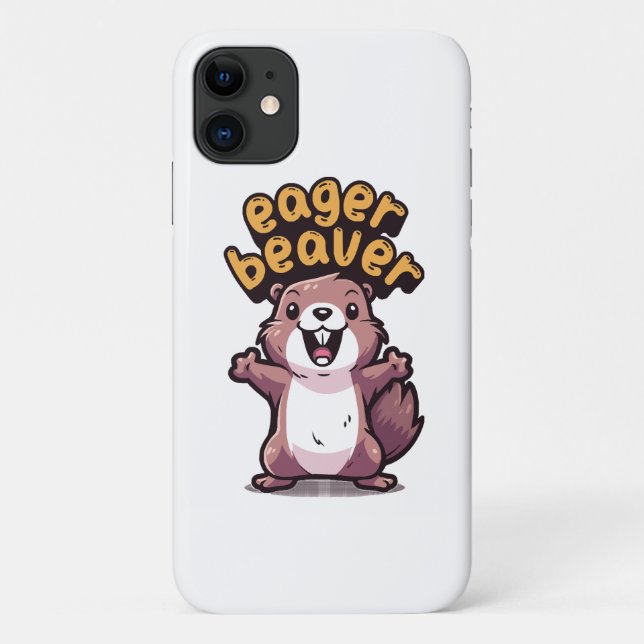 Funda De Case-Mate Para iPhone Castor entusiasta (Reverso)
