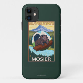 Funda Para iPhone 11 Castor y capilla del Mt. - Mosier, Oregon