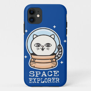 Funda Para iPhone 11 Cat del Explorador de espacios