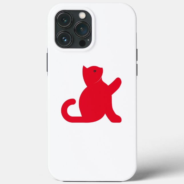 Funda De Case-Mate Para iPhone Cat Dice Hola (Reverso )