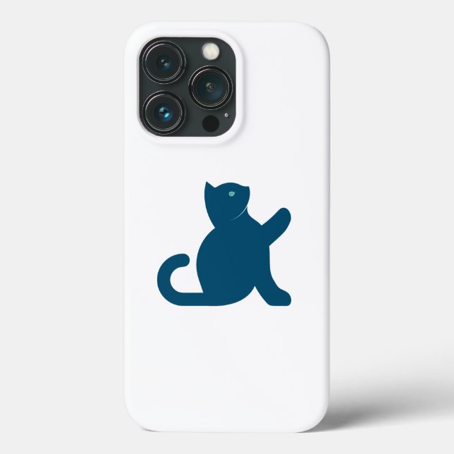 Funda De Case-Mate Para iPhone Cat Dice Hola (Reverso )