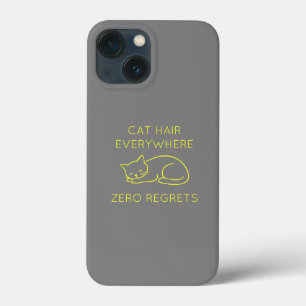 Funda Para iPhone 13 Mini Cat hair everywhere zero regrets